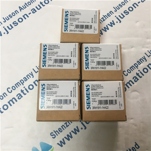 Siemens 3RH1911-1HA22 Auxiliary switch block, 32 E 2 NO + 2 NC EN 50012 Screw terminal for motor contactors, 4-pole 