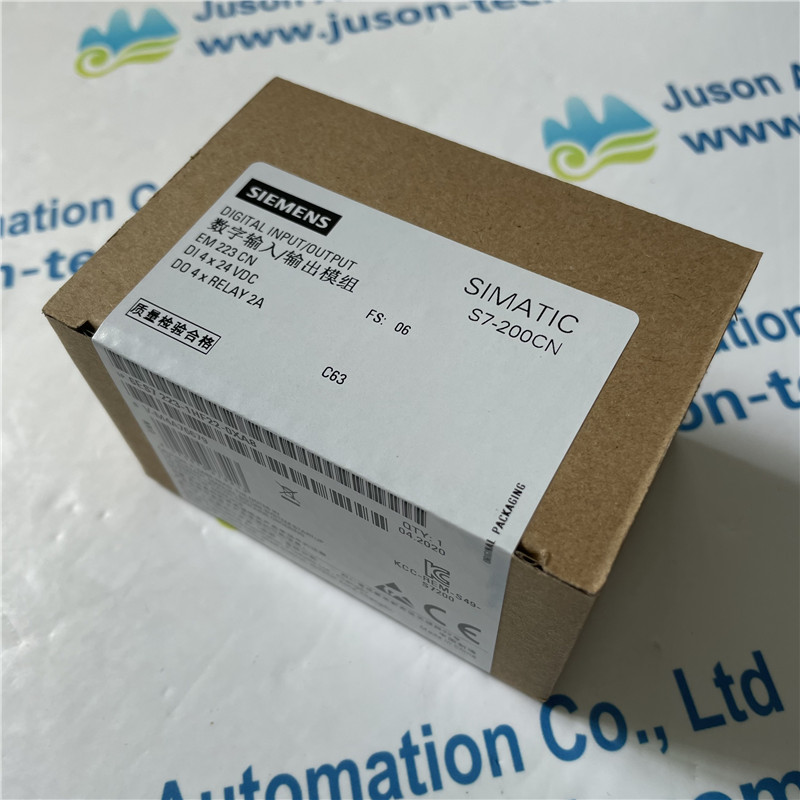 SIEMENS digital input and output module 6ES7223-1HF22-0XA8 SIMATIC S7-200 CN, Digital I/O EM 223, only for S7-22X CPU, 4 DI/4 DO relay, 5-30 V DC