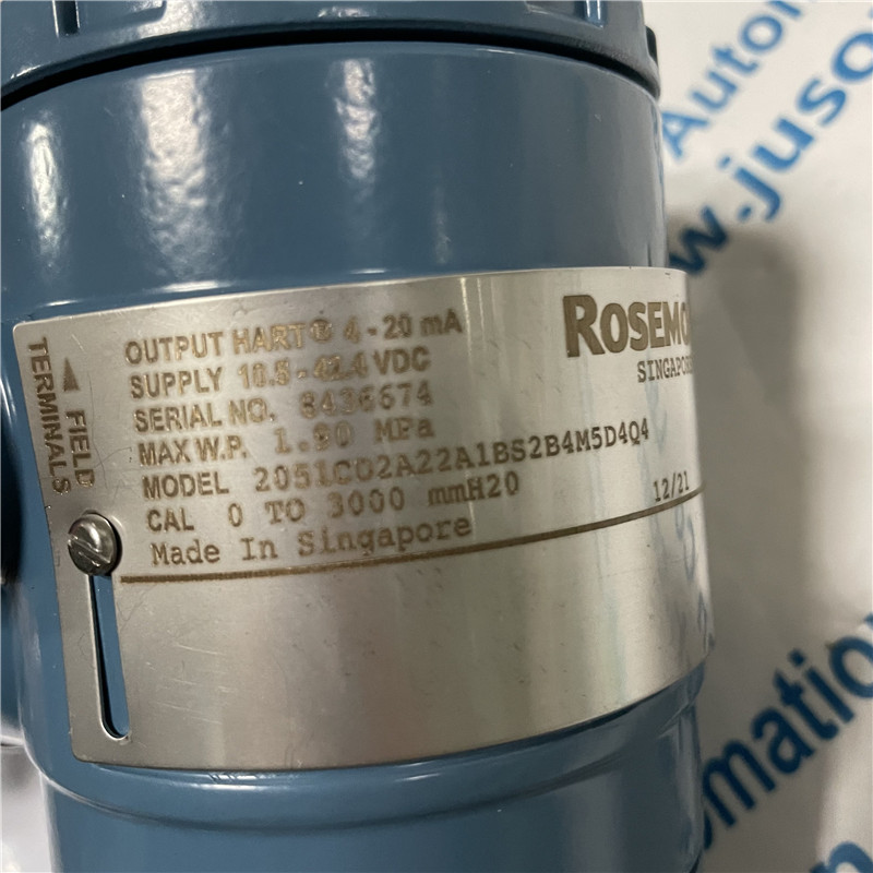 EMERSON Rosemount Pressure Transmitter 2051CD2A22A1BS2B4M5D4Q4
