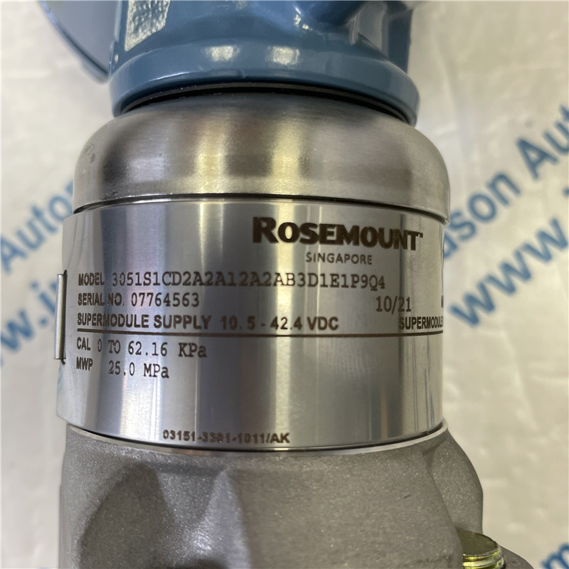 EMERSON Rosemount Pressure Transmitter 3051S1CD2A2A12A2AB3D1E1P9Q40304RT32F11