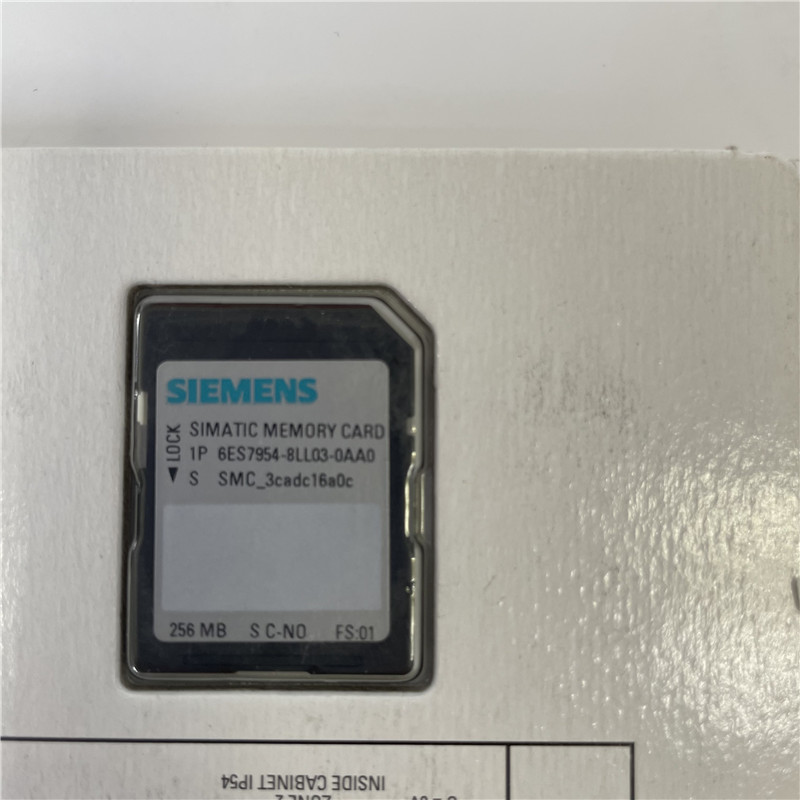 SIEMENS memory card 6ES7954-8LL03-0AA0 SIMATIC S7, MEMORY CARD FOR S7-1X00 CPU, 3,3 V FLASH, 256 MBYTE