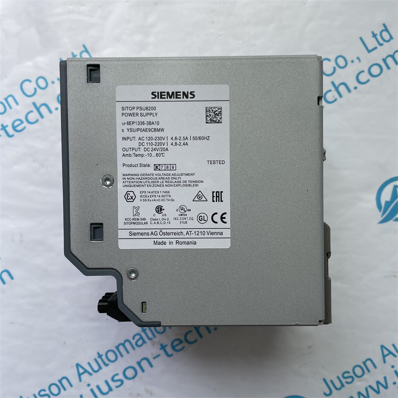 SIEMENS switching power supply 6EP1336-3BA10 SITOP PSU8200 20 A stabilized power supply input: 120-230 V AC 110-220 V DC output: 24 V DC/20 A