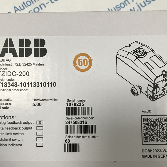 ABB Valve locator V18348-10113310110