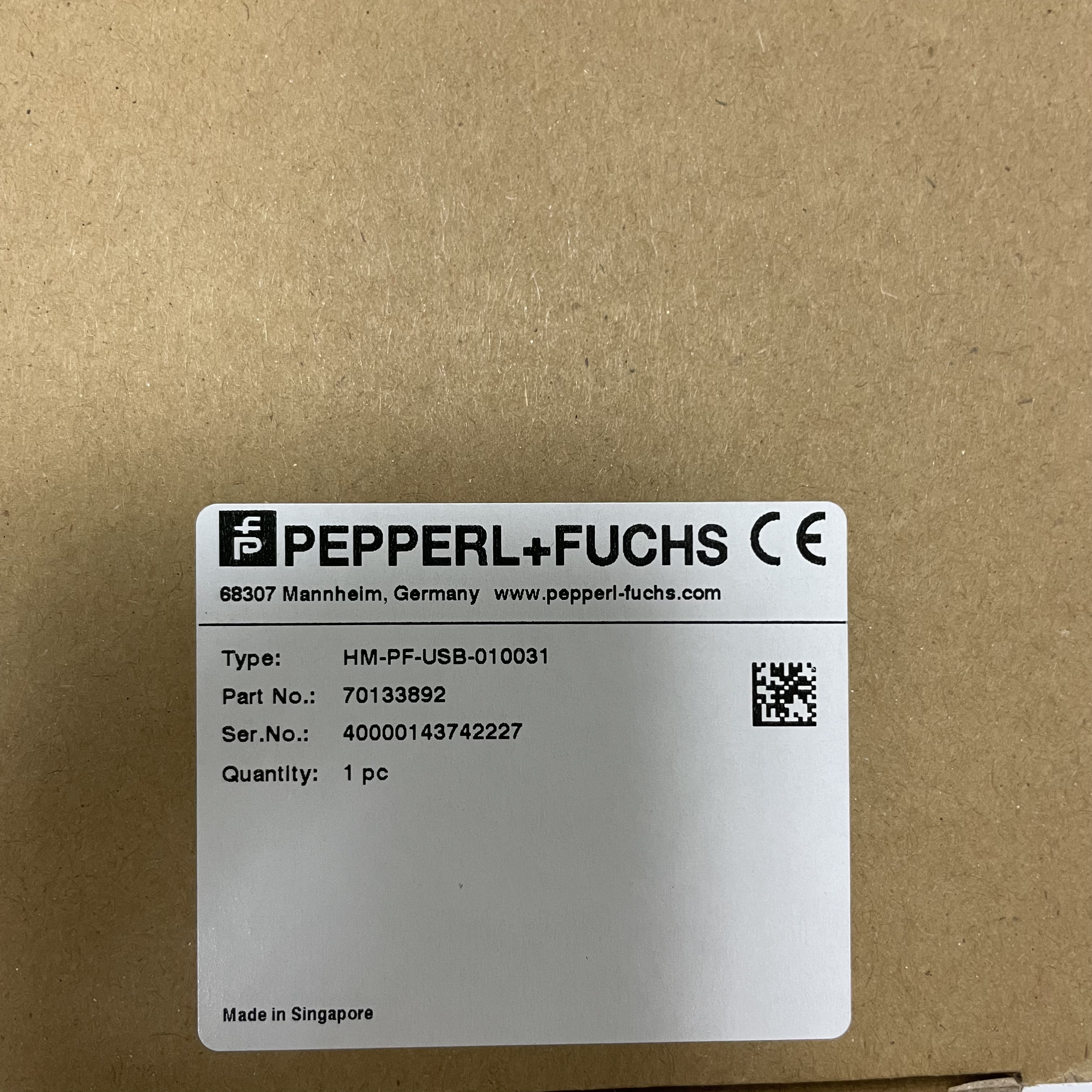 PEPPERL+FUCHS photoelectric sensor HM-PF-USB-010031