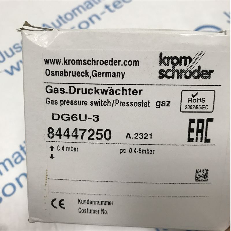 Krom Schroder Pressure Switches DG 6U-3