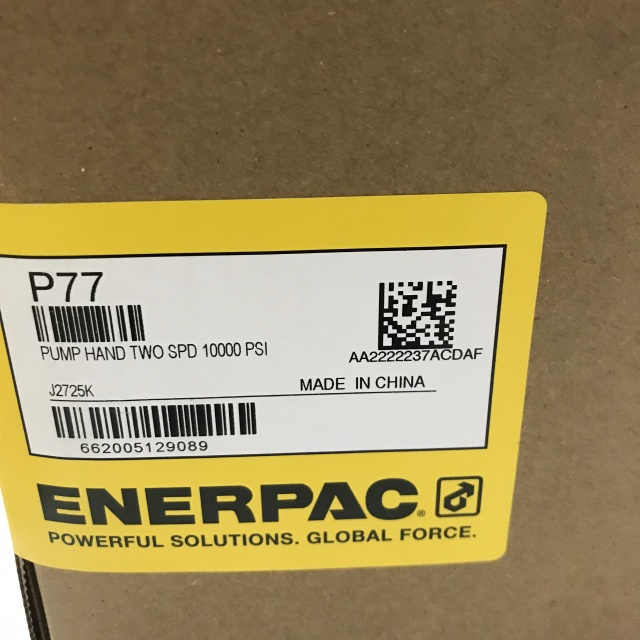 Enerpac Steel manual pump P77