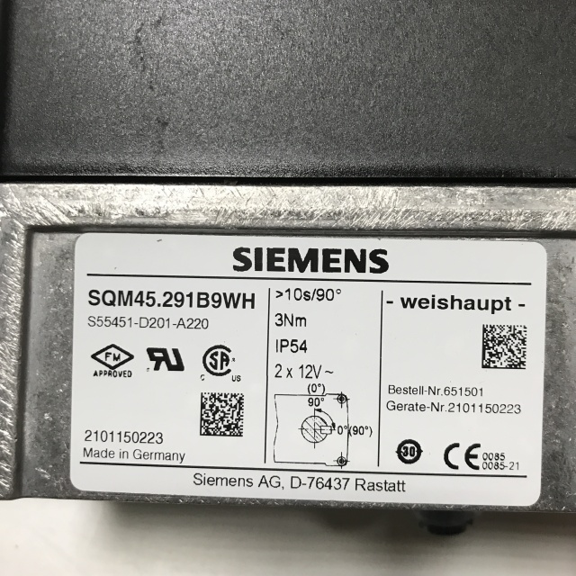 SIEMENS electric actuator SQM45.291A9