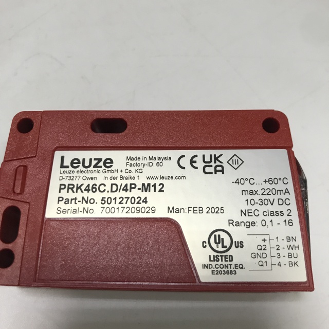 LEUZE Laser ranging sensor PRK46C.D 4P-M12