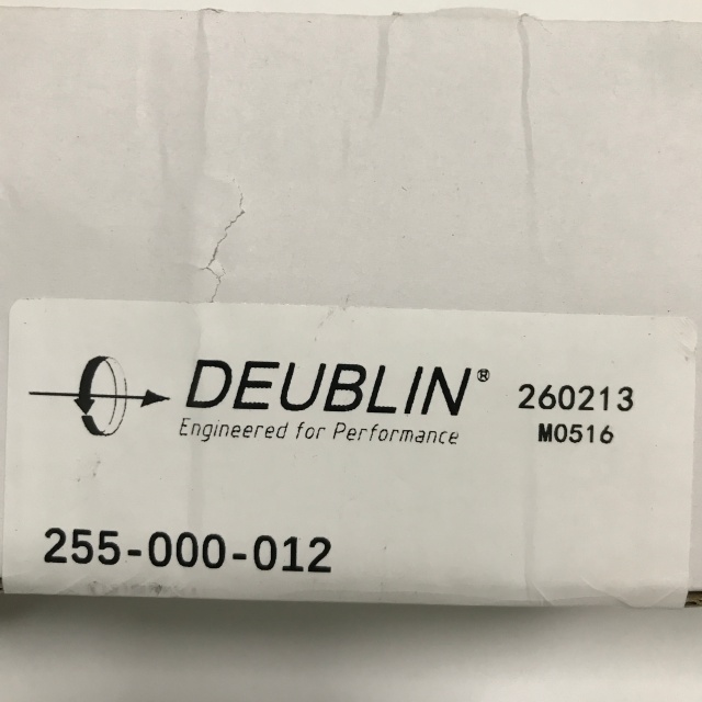 Deublin rotary joint 255-000-012