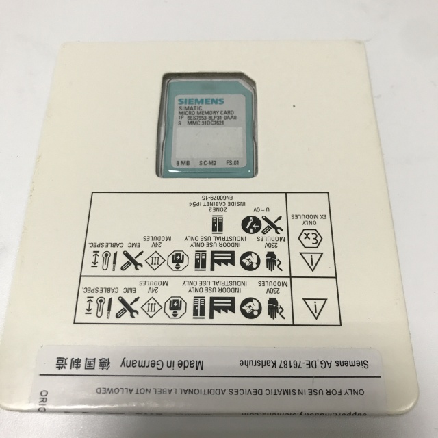 SIEMENS memory card 6ES7953-8LP31-0AA0