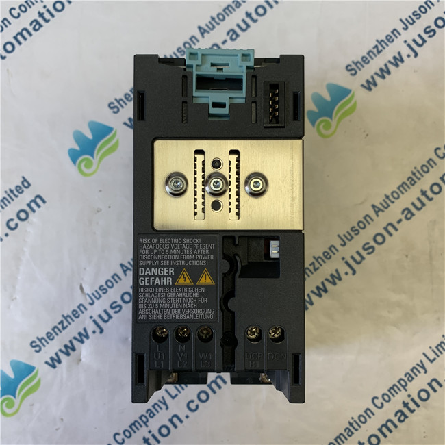 SIEMENS 6SL3224-0BE21-1UA0 SINAMICS G120 PM 240 Power Module unfiltered with integrated braking chopper 380-480 V 3 AC +10/-10% 47-63 Hz power high overload: 1.1 kW at 200% 3 s,