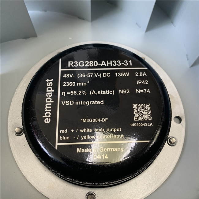 EBM R3G280-AH33-31 Centrifugal fan