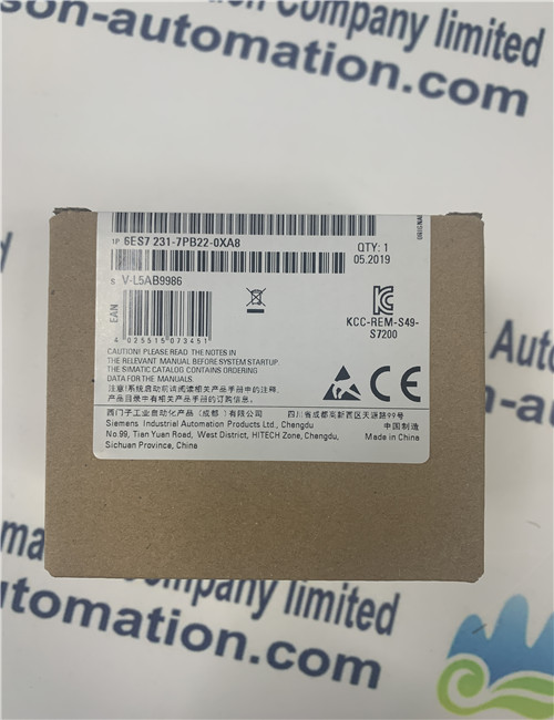 SIEMENS PLC analog input module 6ES7231-7PB22-0XA8 SIMATIC S7-200 CN analog input EM 231
