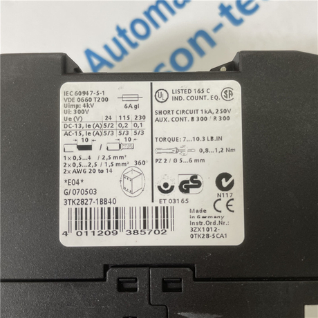 SIEMENS 3TK2827-1BB40 SIRIUS safety relay with relay enabling