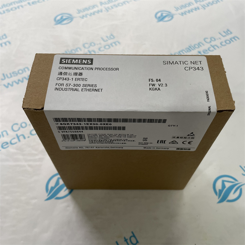 SIEMENS communication processor 6GK7343-1EX30-0XE0 Communications processor CP 343-1 for connection of SIMATIC S7-300 to Industrial Ethernet via ISO and TCP/IP