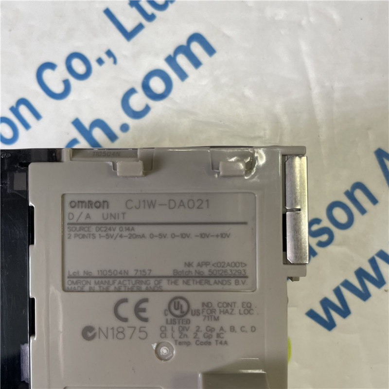 OMRON Analog Output Unit CJ1W-DA021