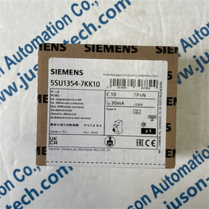 SIEMENS small leakage protection circuit breaker 5SU1354-7KK10 RCBO, 10 kA, 1P+N, type A, 30 mA, C-Char, In: 10 A, Un AC: 230 V