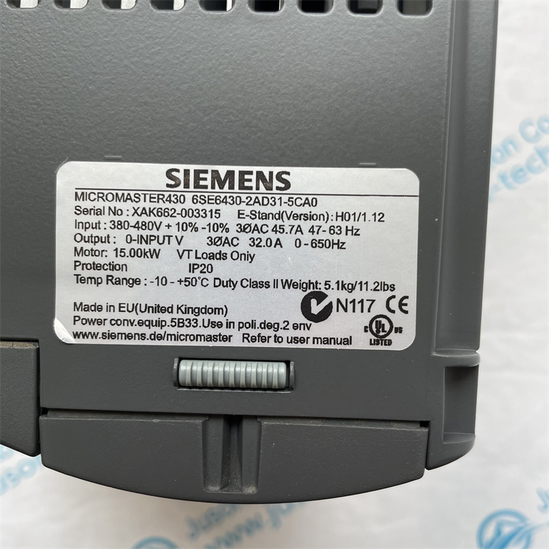 SIEMENS inverter 6SE6430-2AD31-5CA0