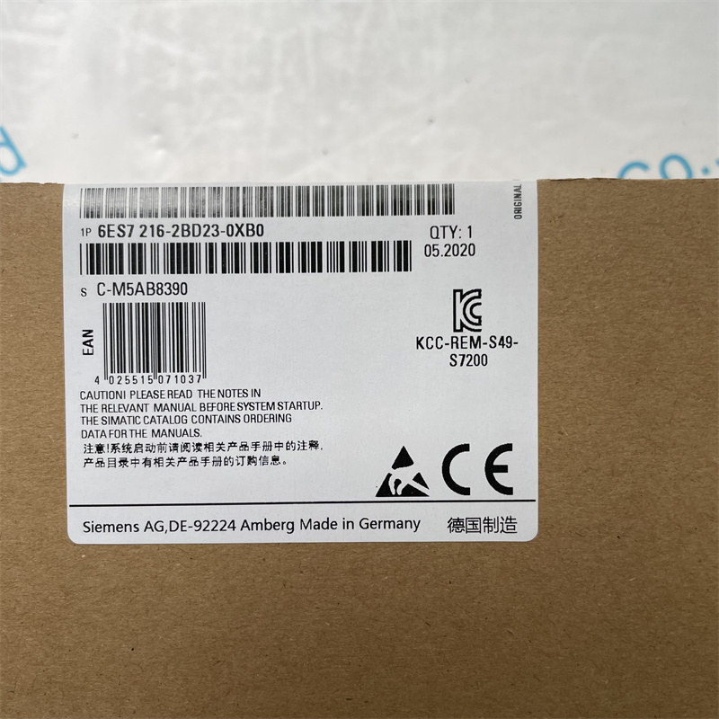 SIEMENS central processor module 6ES7216-2BD23-0XB0 SIMATIC S7-200, CPU 226 Compact unit, AC power supply 24 DI DC/16 DO relay 16/24 KB progr.