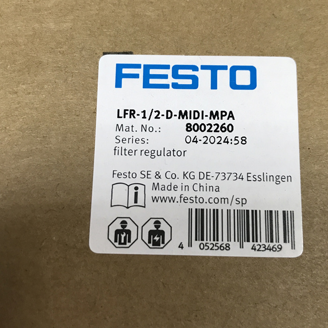 FESTO pressure reducing valve LFR-1 2-D-MIDI-MPA 