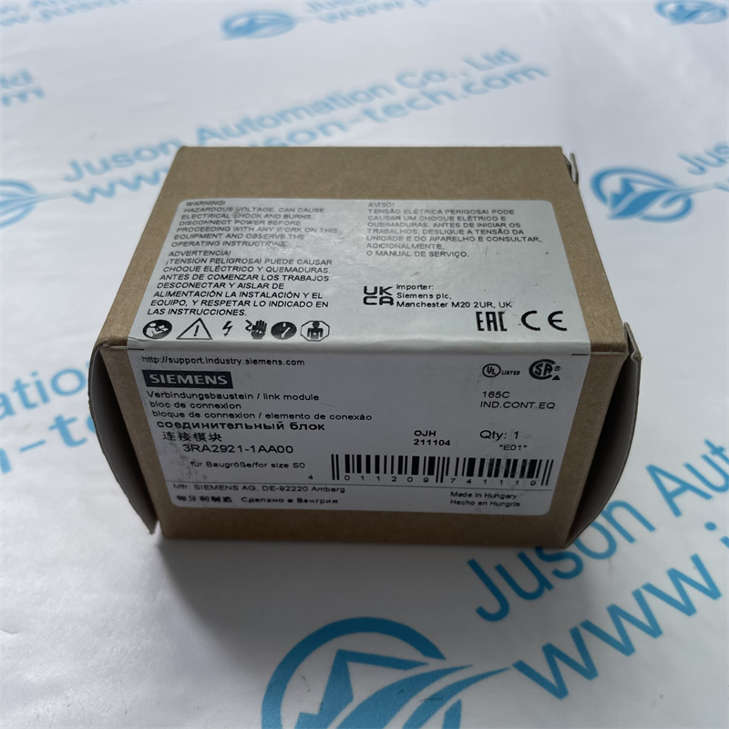 SIEMENS contactor auxiliary contact 3RA2921-1AA00 