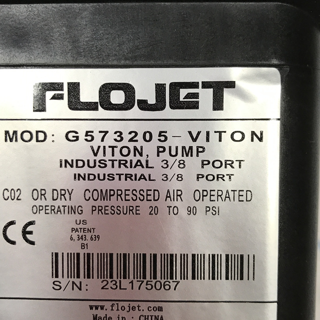  FLOJET Pneumatic diaphragm pump G573205A