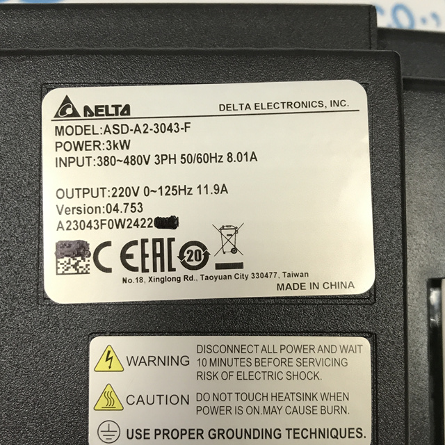 DELTA Servo Driver ASD-A2-3043-F