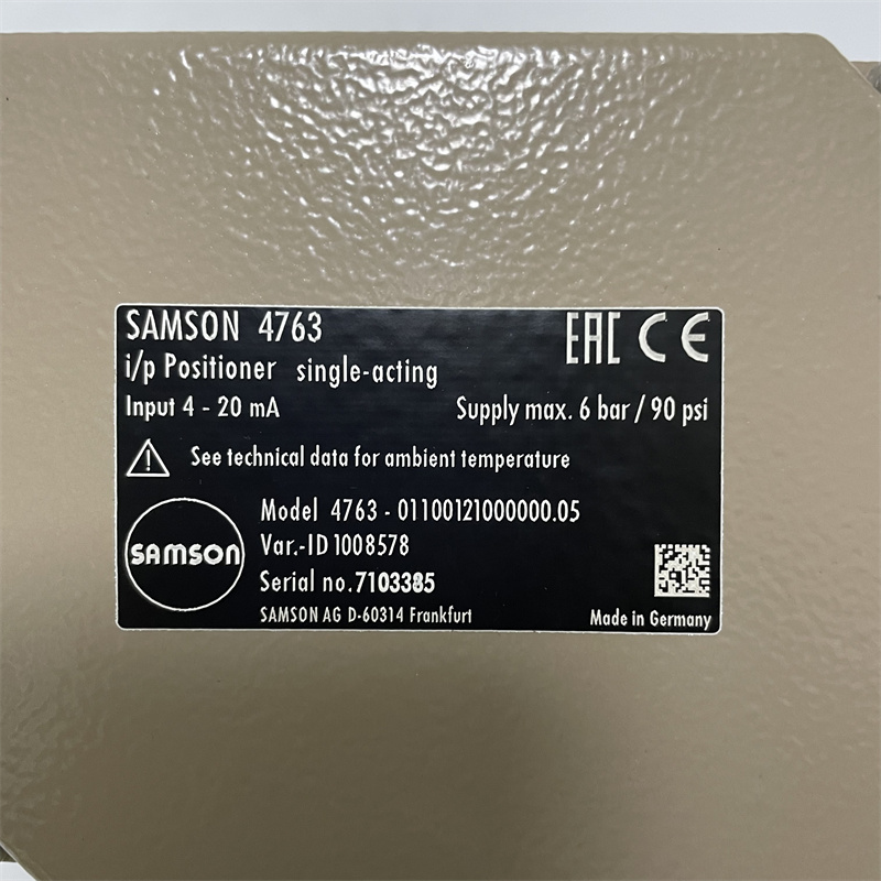 SAMSON positioner 4763-01100121000000