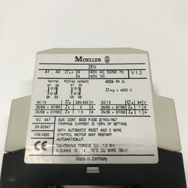 MOELLER Thermal overload relay ZEV