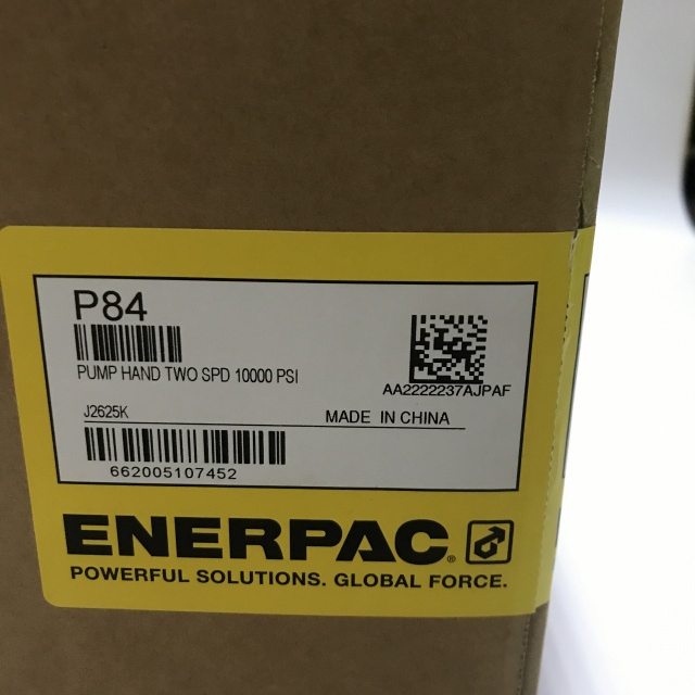 Enerpac manual hydraulic pump P84