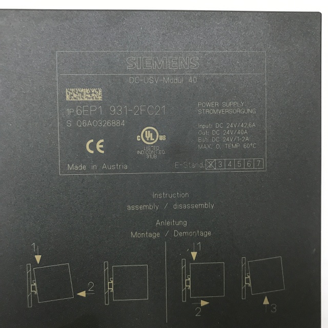 SIEMENS power module 6EP1931-2FC21