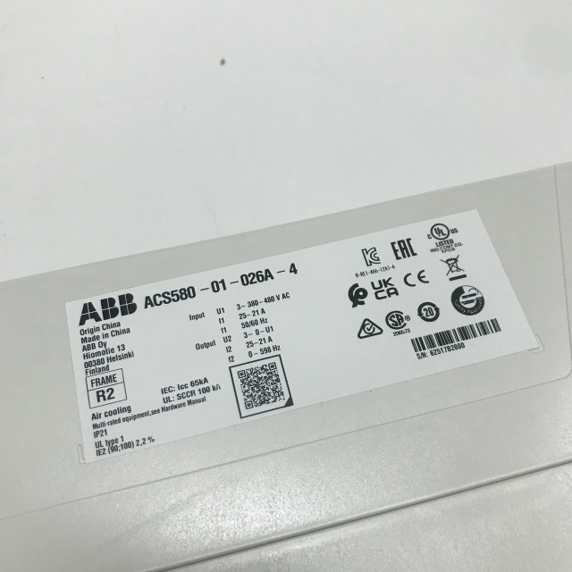 ABB inverter ACS580-01-026A-4