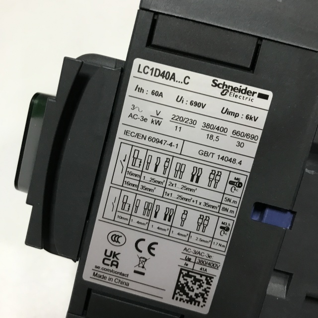 Schneider AC contactor LC1D40AM7C
