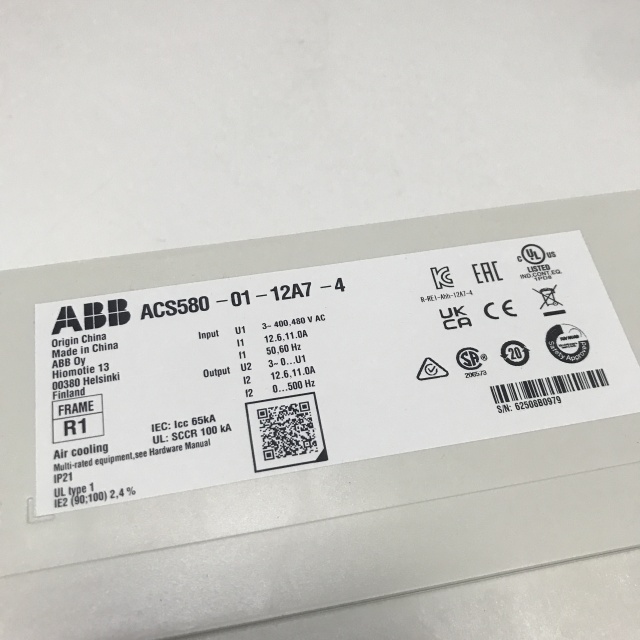 ABB frequency converter ACS580-01-12A7-4