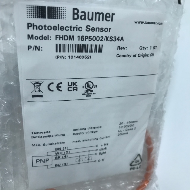 Baumer encoder FHDM 16P5002 KS34A