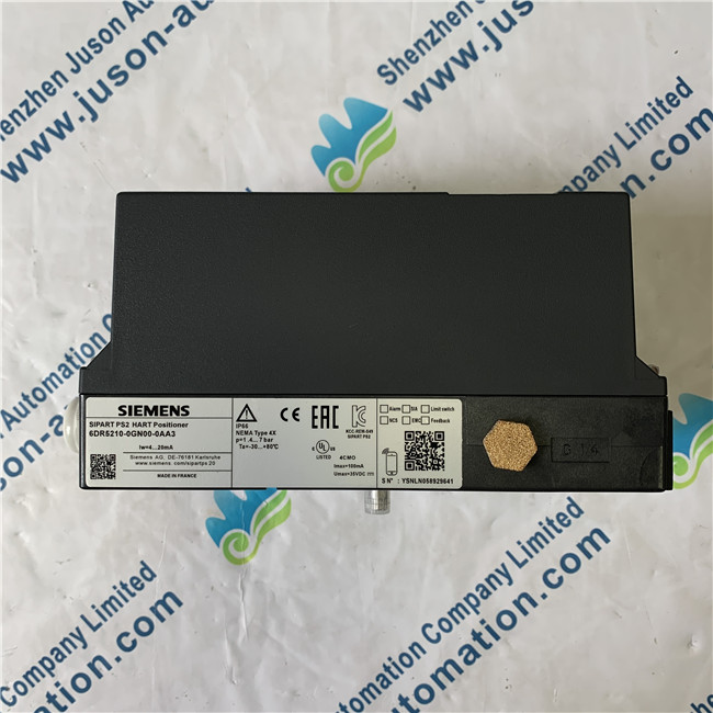 SIEMENS 6DR5210-0GN00-0AA3 SIPART PS2 smart electropneumatic positioner for pneumatic linear and part-turn actuators; 