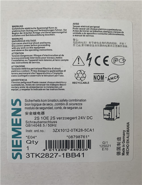 RELÈ DI SICUREZZA Siemens 3TK2827-1BB41 EUR 400,00