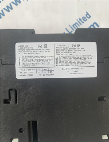 SIEMENS 3RV1031-4DA10 Circuit breaker size S2 for motor protection, Class 10 A-release 18...25 A Short-circuit release 325 A Screw terminal Standard switching capacity 