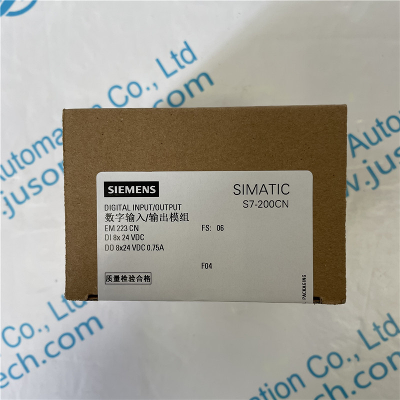 SIEMENS digital input and output module 6ES7223-1BH22-0XA8 SIMATIC S7-200 CN, Digital I/O EM 223, only for S7-22X CPU, 8 DI 24 V DC, sink/source