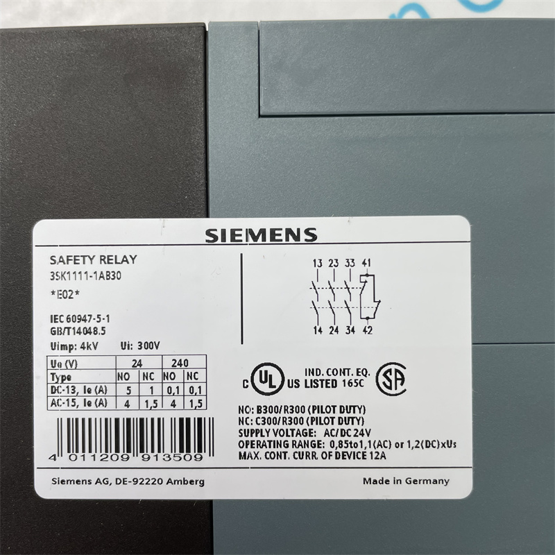 SIEMENS safety relay 3SK1111-1AB30