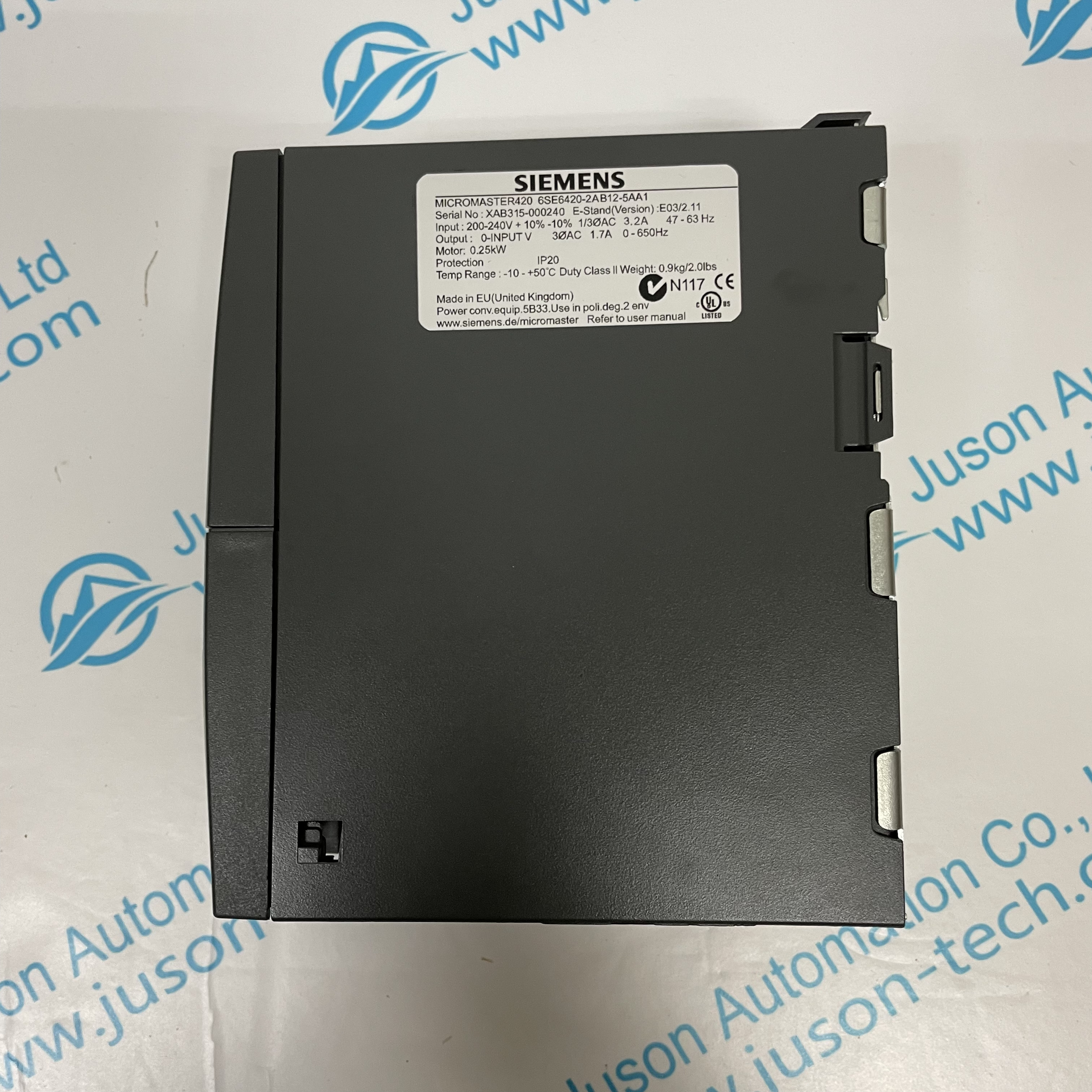 SIEMENS inverter 6SE6420-2AB12-5AA1