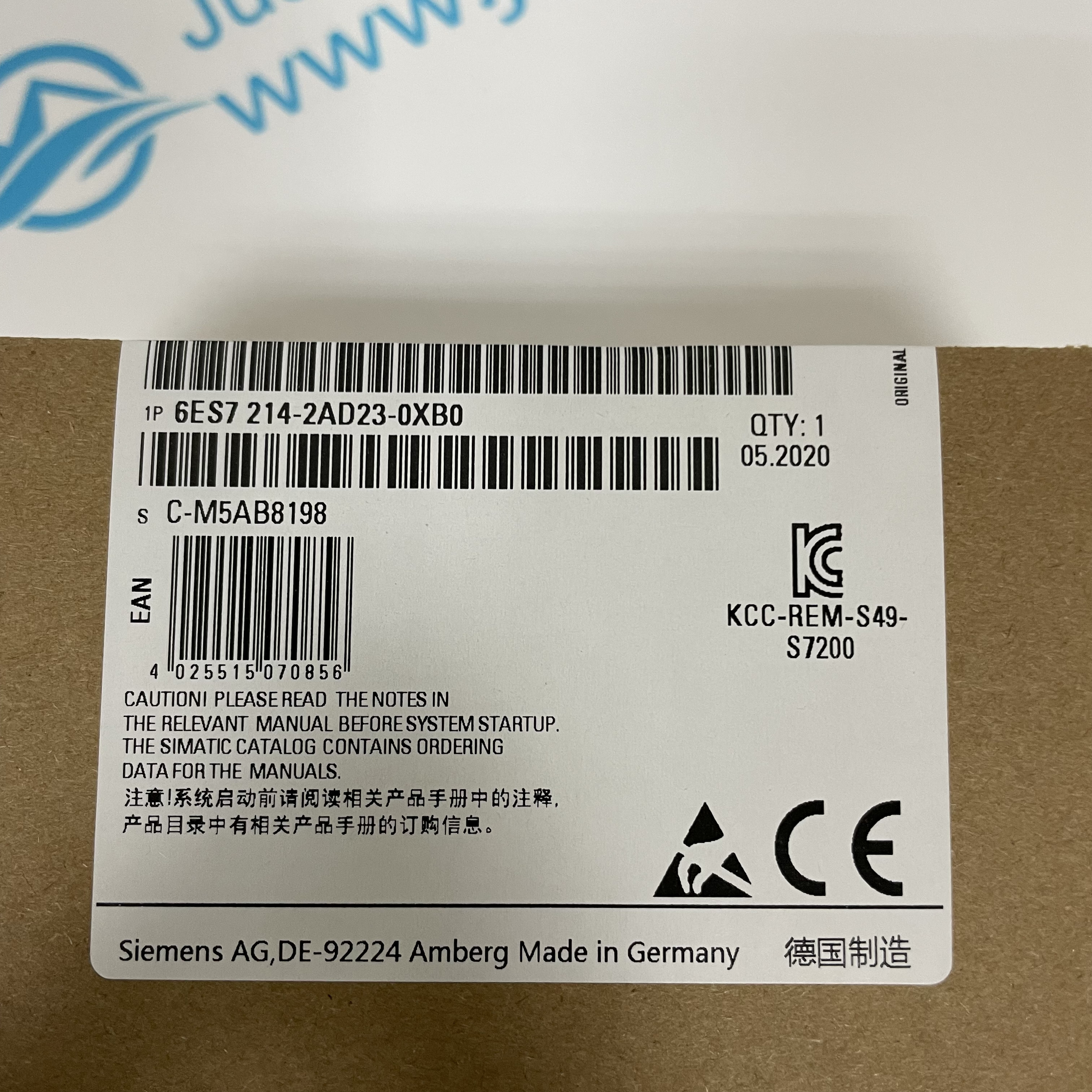 SIEMENS cpu module 6ES7214-2AD23-0XB0