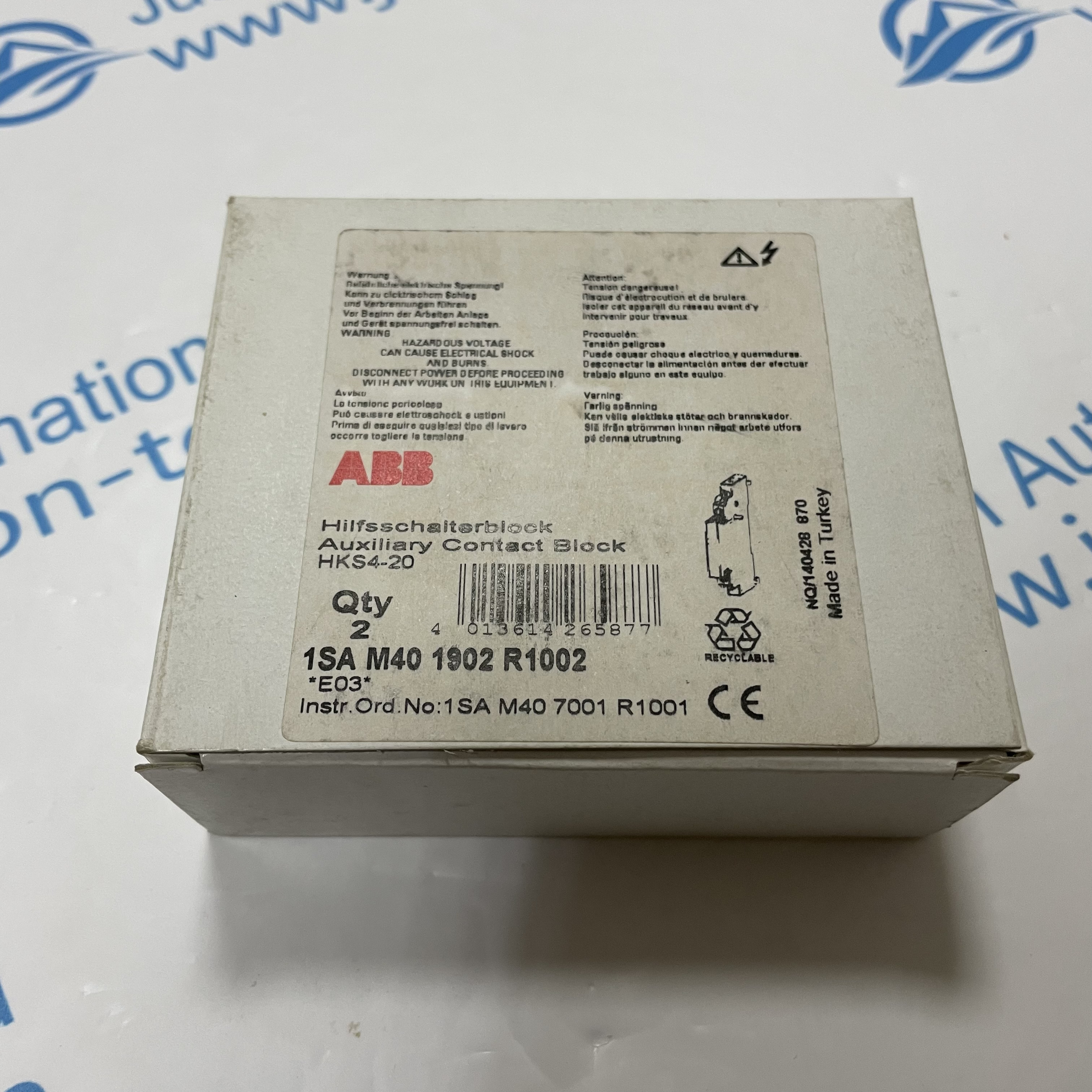 ABB motor starter auxiliary devices HKS4-20