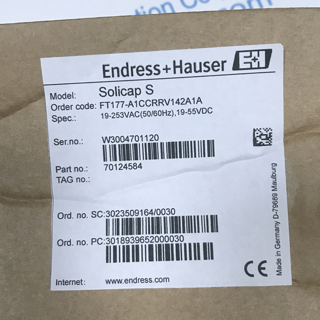 Endress+Hauser differential pressure transmitter FT177-A1CCRRV142A1A