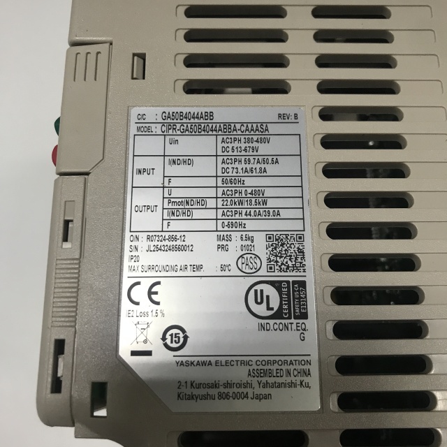 YASKAWA frequency converter CIPR-GA50B4044ABBA