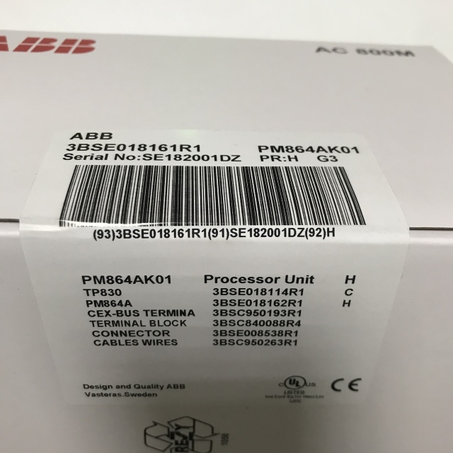 ABB CPU controller module 3BSE018161R1