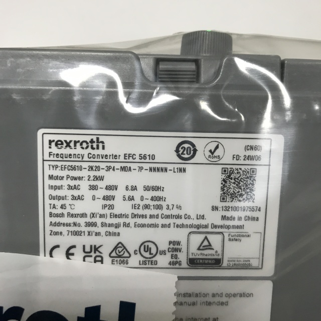 REXROTH frequency converter EFC5610-2K20-3P4-MDA-7P-NNNNN-L1NN