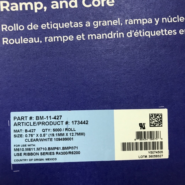 Brady Cable Label BM-11-427