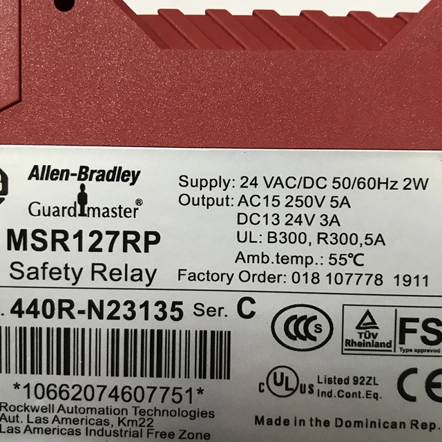 Allen Bradley safety relay 440R-N23135