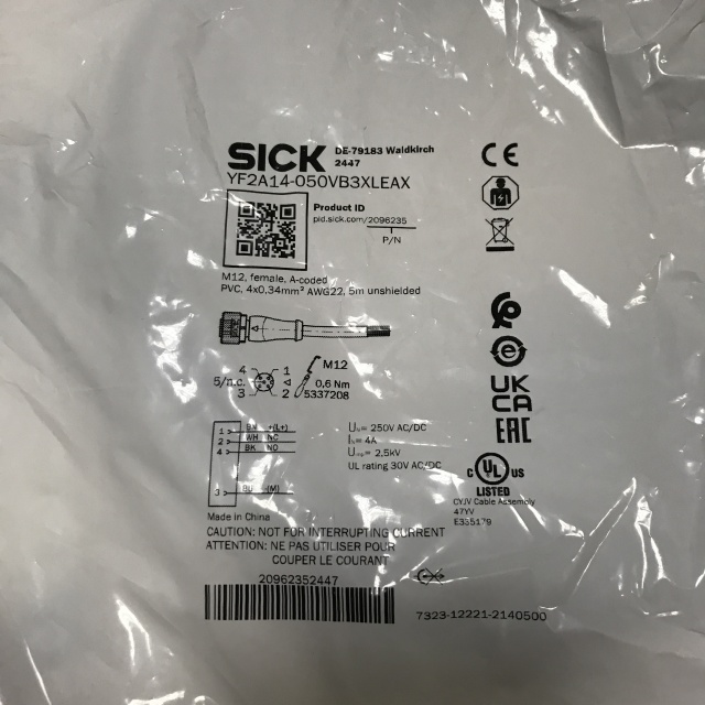 SICK Cable line YF2A14-050VB3XLEAX 2096235